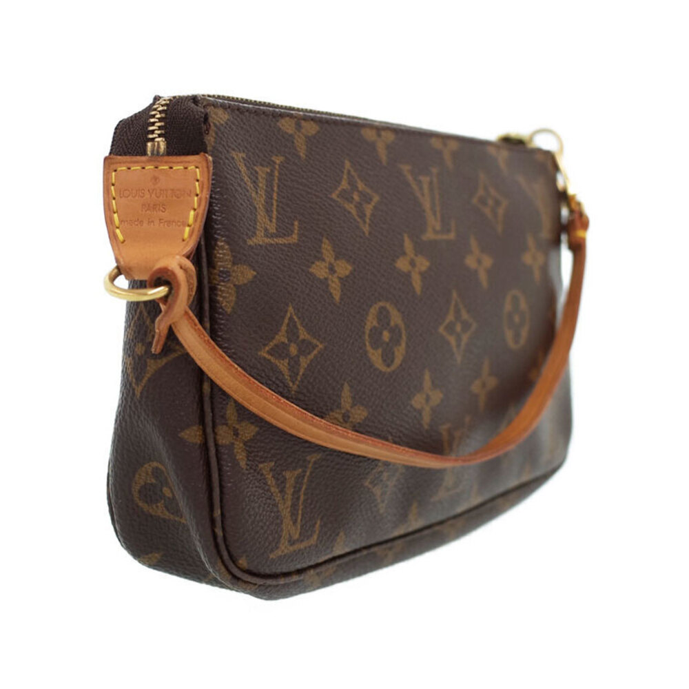 Louis Vuitton Pochette Accessory Pouch Brown Accessoires Leather Monogram - Picture 1 of 9